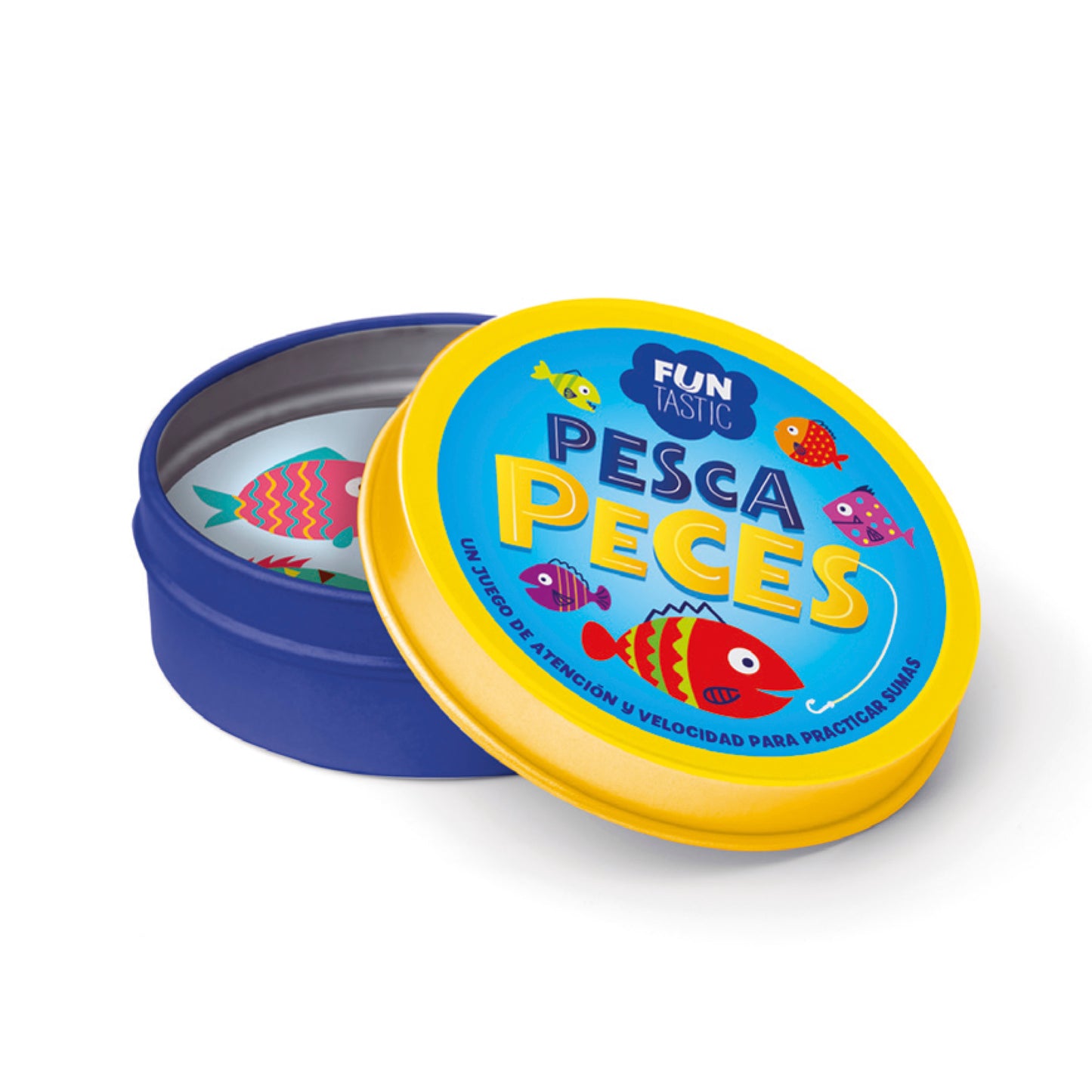 CARTAS REDONDAS FUNTASTIC - PESCA PECES con caja